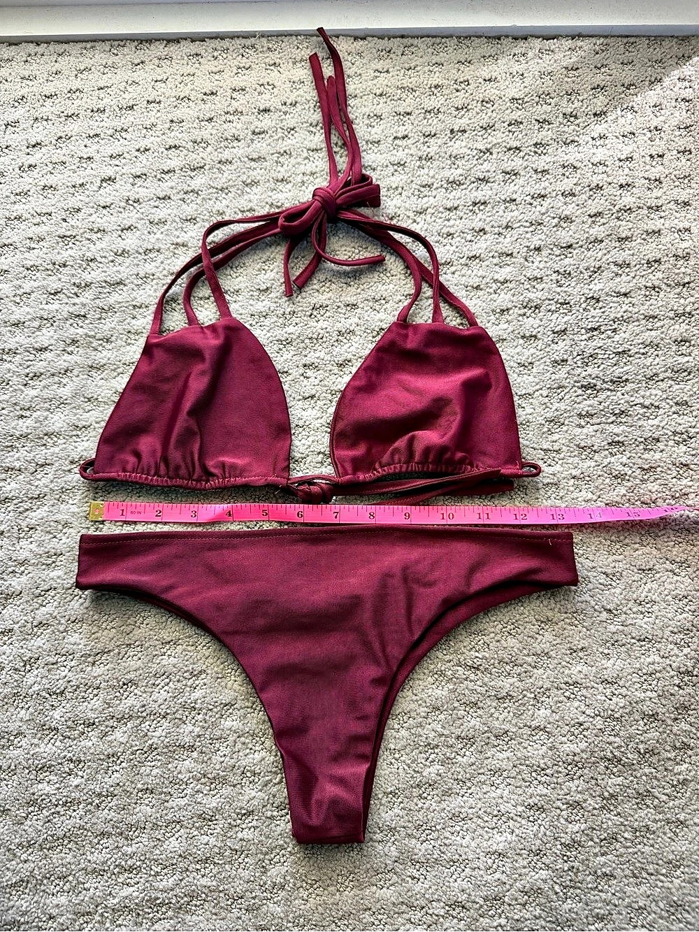 Burgundy Bikini Set NWOT